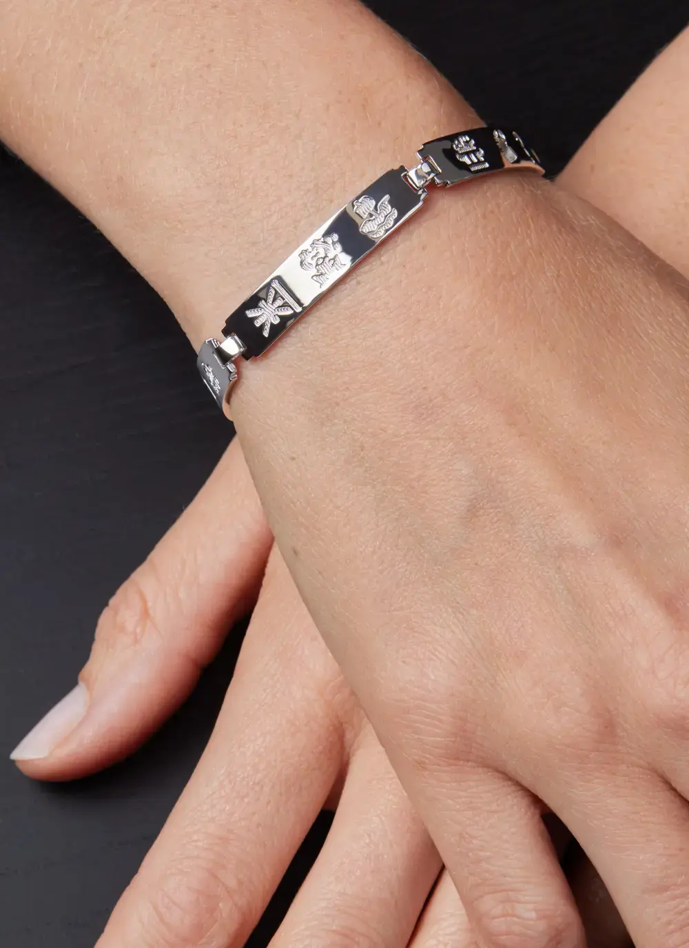 Sterling Silver History of Ireland Bracelet